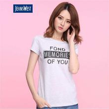 JeansWest ASH GREY T-shirt For Women