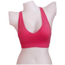 Pink Butterfly Design Cotton Bra For Women