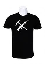 Wosa -GUNCROSS FORTNITE Black Printed T-shirt For Men
