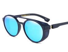 New Fashion SteamPunk Sunglasses Men & Woman  Round Side Mesh Style Sun Glasses Brand Designer Vintage Punk