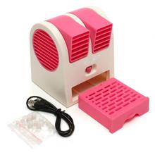 Mini Cooling Fan Usb Battery Operated Portable Air Conditioner Cooler,Red Color