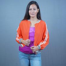 Long Sleeve Zipper Casual Jacket for Women