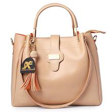 Speed X Fashion Women's Leather Handbag(Cream)