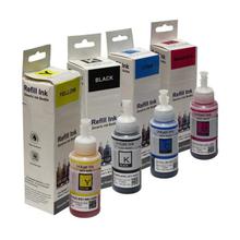 Set Of 4 Multicolored Refill Ink Generic Ink Bottle For Epson Printers