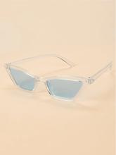 Transparent Frame Cat Eye Sunglasses