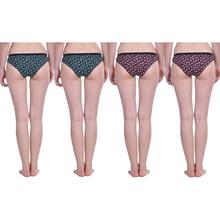 Dollar Missy Cotton Hipster Panty For Women Multi Color Pack of 4