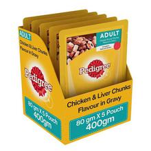 Pedigree Adult Wet Dog Food, Chicken and Liver Chunks in