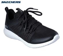 Skechers Black Ultra Flex Sneakers For Women - 13096-BKW