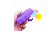 Silicone Scalp Shampoo Massage Brush Head Hair Comb Random color