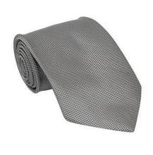 Light Grey/Black Boxes Pattern Necktie For Men