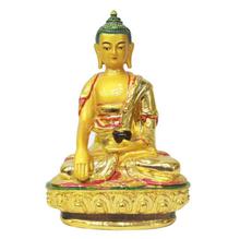 Golden/Red Shiny Sitting Buddha Statue