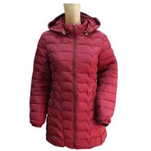 Solid Puffer Winter Jacket For Women