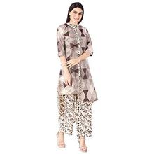 KHUSHAL K Women's Cotton Printed Kurta with Palazzo Set