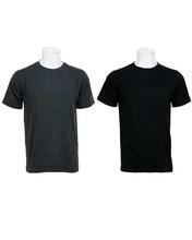 Pack Of 2 Round Neck T-Shirts For Men - Black/Grey
