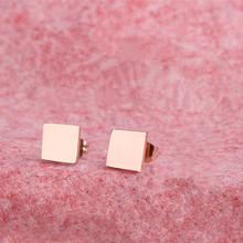 Gold Plated Solid Stud Earrings