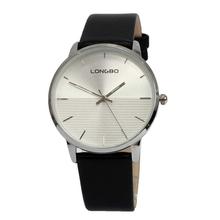 LONGBO Round White Dial Analog Watch - Unisex