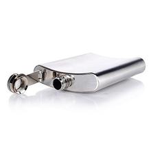 SEPAL Stainless Steel Hip Flask, 10 oz (Silver)