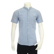 Blue stand collar shirt by Voto Nepal (stand collar/1.8)