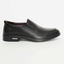 Shikhar Black Slip On Formal Leather Shoes for Men - 11125