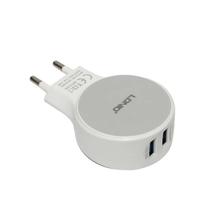 LDNIO Dual USB Port Travel Charger - White