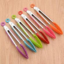 Food Tongs Kitchen Cooking Utensils Cookware Salad Tong Clip