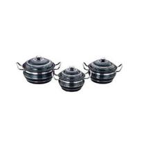 Handi Set Of 3 Pieces Kadai- Color Assorted