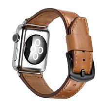 JINYA Classic Leather Band For Apple Watch 38MM / 40MM Brown