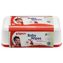 Pigeon Baby Wipes - Chamomile & Rose - 82 Sheets Box