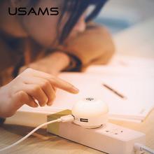 USAMS Mini Night Light Phone Charger Dual USB Charger