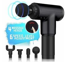 Cordless Battery Powered Massage Gun  Deep Tissue 6 Specialized Heads (Rechargeable battery