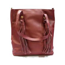 Maroon Double Tassel Designed Handbag For Women