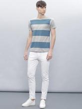 ETHER Blue Striped T-shirt