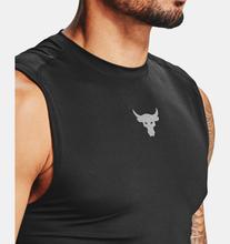Under Armour Black Project Rock HeatGear Sleeveless T-shirt For Men 1356561-001