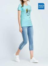 JeansWest Light Turq T-Shirt For Women