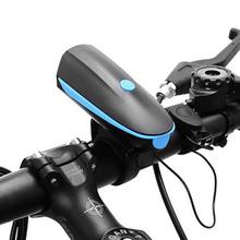 Soldier New LED Flashlight Cycling Headlight With Horn For Bicycle