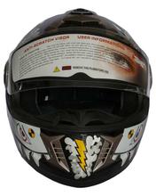 Black 828 Double Visor Full Faced Helmet