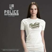 Police Cream 'Nature Season' T-Shirt For Women (GT.6)