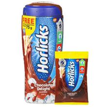 Horlicks Chocolate Delight Jar - 500g , Free horlicks chocolate delight- 75 gm.