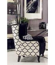 ARM CHAIR MOLDER BLACK WOOD FABRIC BLACK