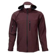 Maroon Solid Thin Softshell Jacket For Men