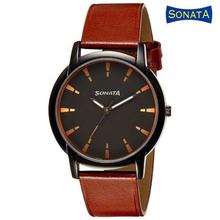 Sonata Analog Black Dial Men's Watch -77031NL01