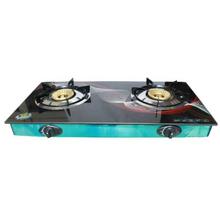 2 Burner Gas Stove – Steel Black