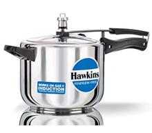 Hawkins Stainless Steel Pressure Cooker (B30)- 5 litre