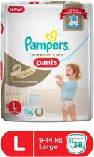 Pampers Premium Care Diaper Pants, Large (38 Count)