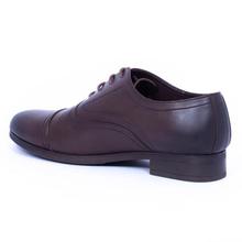 Caliber Shoes Coffee Lace Up Formal Shoes For Men - ( P 518 C)