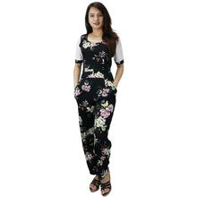 Black Floral Printed Jumpsuit For Women