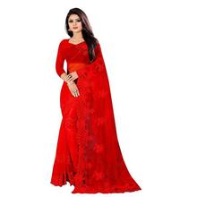 Yashvi Designer Women's Net Embroidery Work Saree With