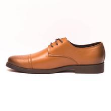 Kapadaa: Caliber Shoes Leather Tan Brown Lace Up Formal Shoes For Men – ( K 418 L)