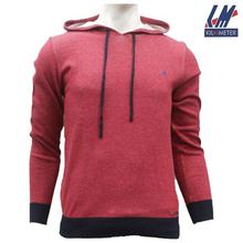 KILOMETER Red Pullover Hoodie For Men