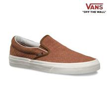 Vans (Braided Suede) dachshund Classic Slip-On Shoes for Men (6123)